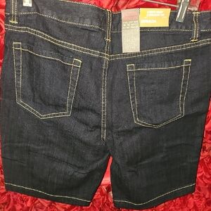 Mossimo NWT Women's Deep Indigo Bermuda Denim Shorts Size 13